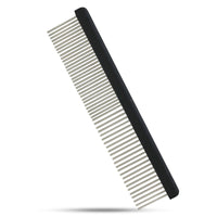 Professional Dual-Spaced Detangle Combs with Rotating Stainless-Steel Pins reduce hair damage