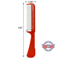 Handle Comb with Wide-Spaced Rotating Teeth reduces hair loss Hair Doctor Products