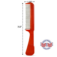 Handle Comb with Narrow-Spaced Rotating Teeth Reduces Hair Loss Hair Doctor Products